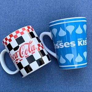Mugs Coca Cola Checkers & Hershey’s Kisses